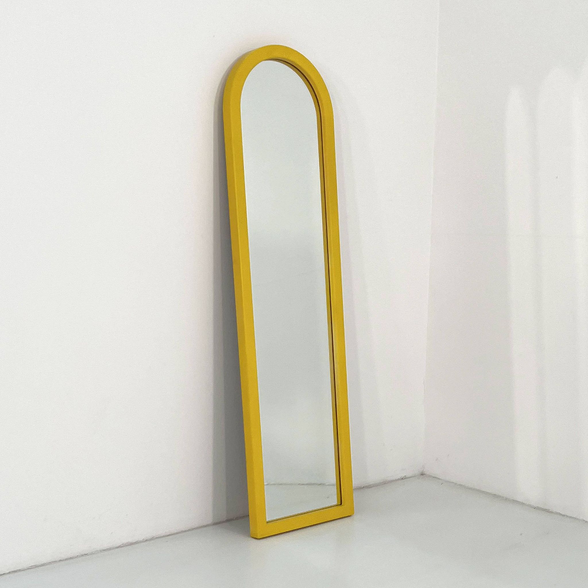 Miroir jaune par Anna Castelli Ferrieri pour Kartell 1980