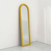 Miroir jaune par Anna Castelli Ferrieri pour Kartell 1980