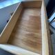 Vintage 1970s bamboo rattan 3-drawer chest of drawers.