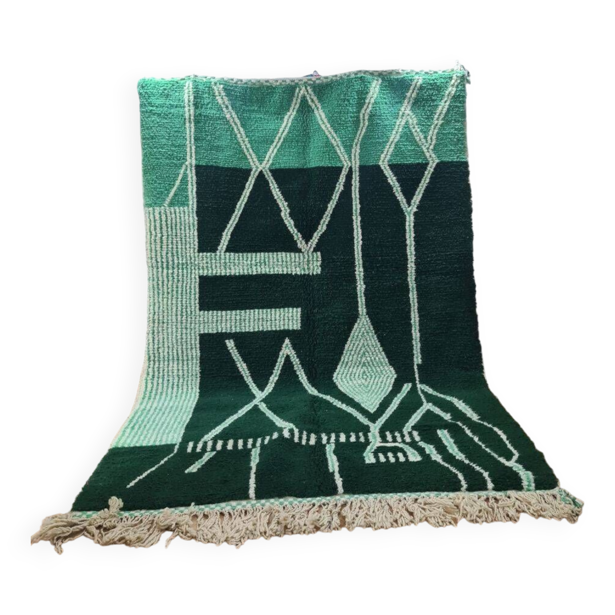 Handmade wool Berber rug 300X200 cm