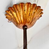Old gilded metal chandelier circa 1960