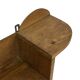 Vintage wooden wall shelve rack bookshelf in wood minimalist