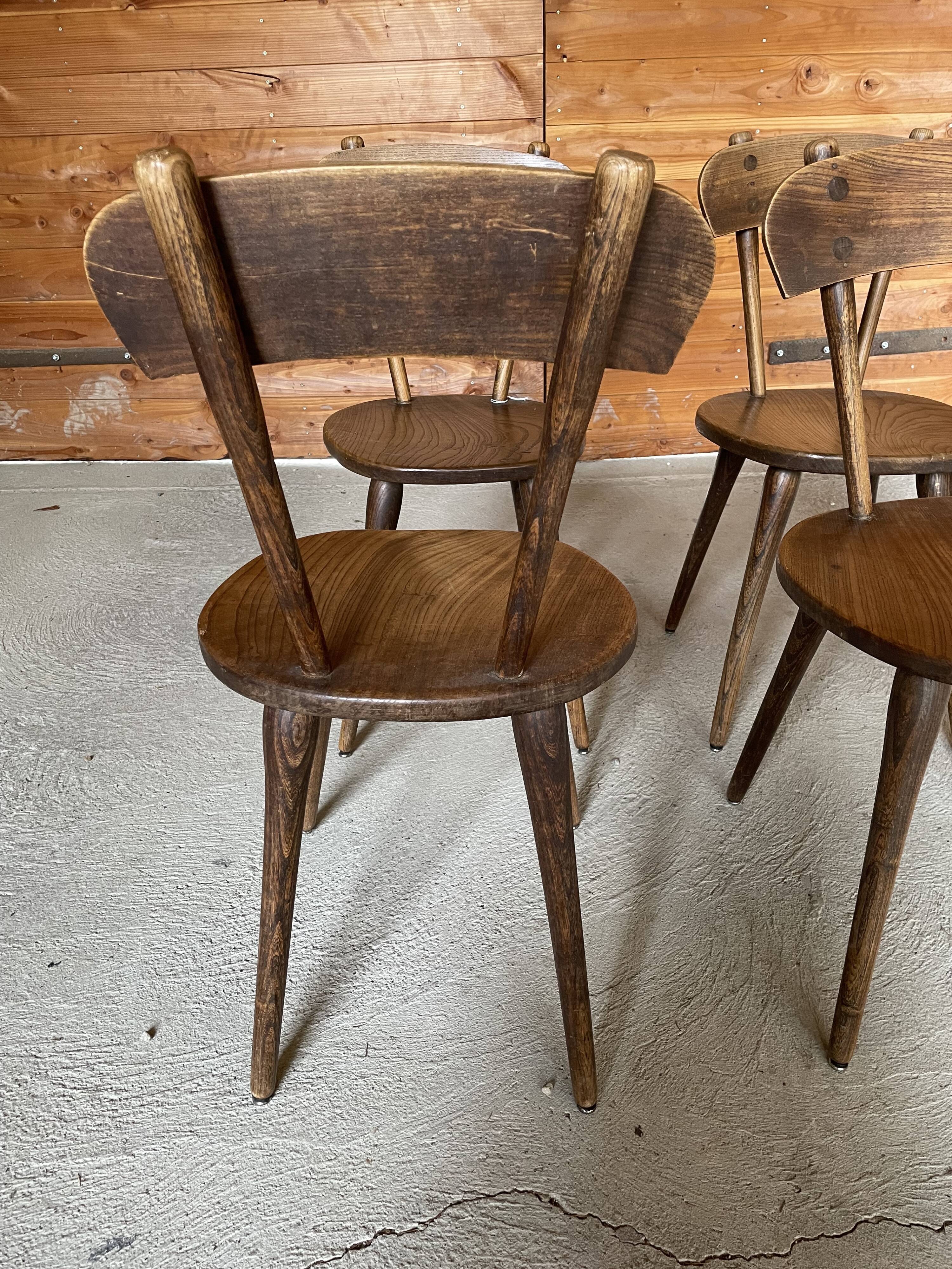 Vintage wooden chairs 60's