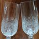 2 antique champagne flutes