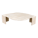 Grande table basse vintage en travertin – plateau sculptural –