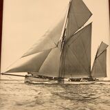 Framed photography sailboat and ocean