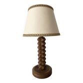 Lampe en bois façon Charles Dudouyt