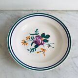 Set of 6 hollow plates and Longchamp oval serving dish