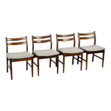 4 Scandinavian teak chairs 1960