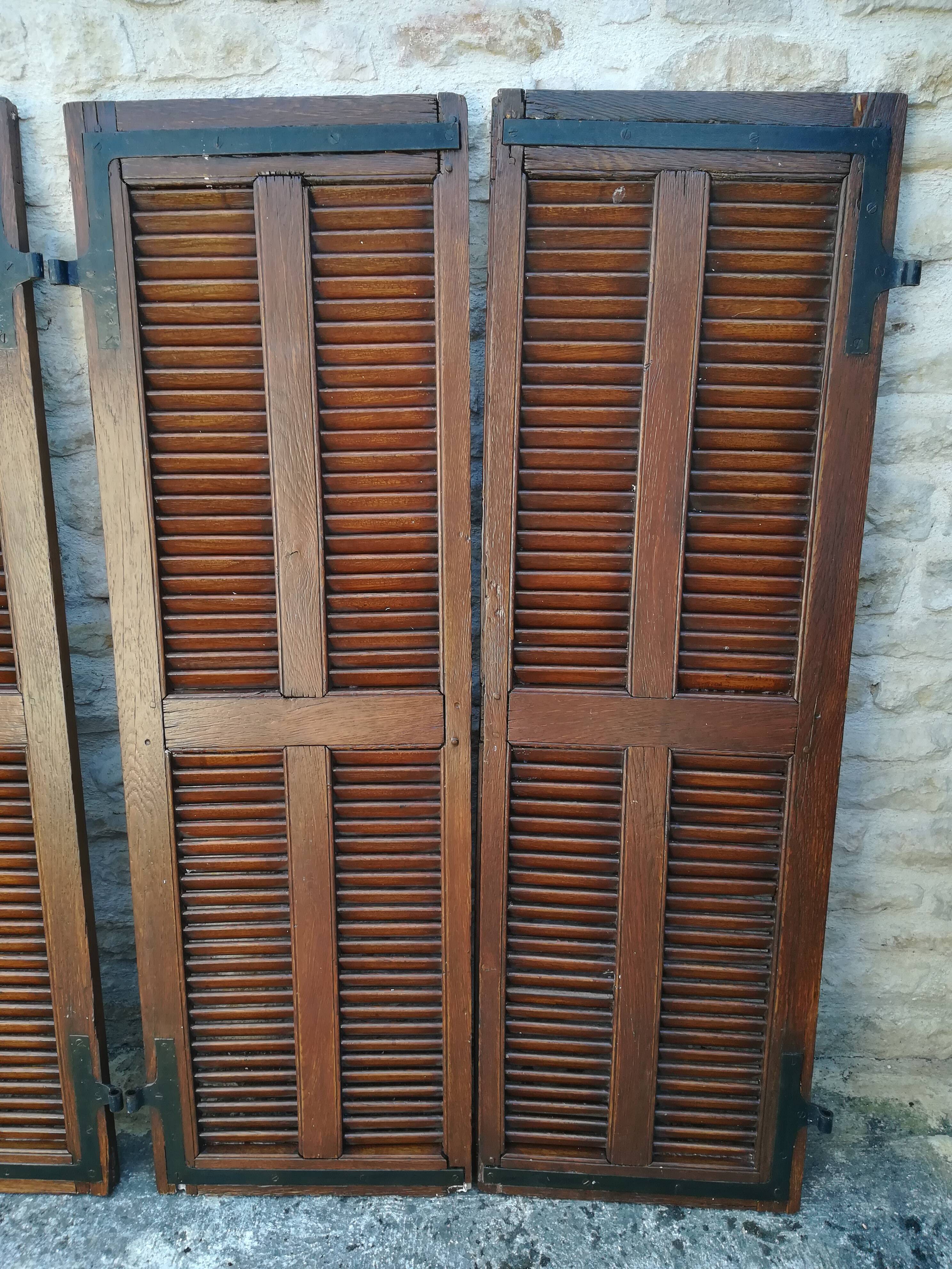 Oak shutters
