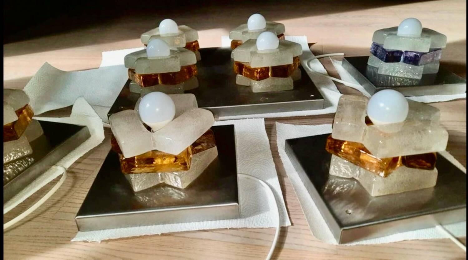 Albano Poli by Poliarte, large 4-light wall sconce, Italy 1970