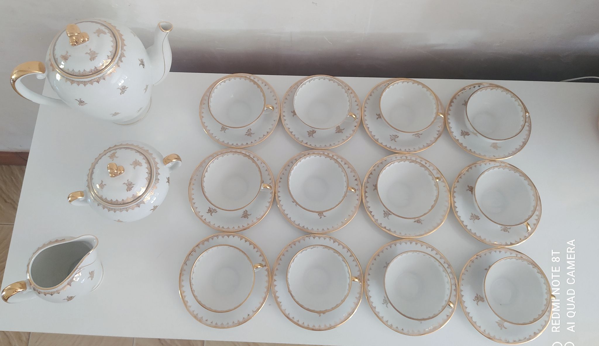 Full coffee service in Limoges porcelain