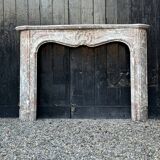 Regency Fireplace in Grey Ardennes Marble, 18th Century