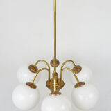 Six-arm chandelier, Poland, 1980s