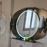 Vintage bathroom double shade mirror