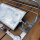 Wall coat rack / 50s chrome cloakroom