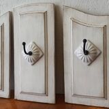 Shabby chic triptych hanger.