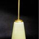 Mid-century pendant lamp in glass and brass, 1950s