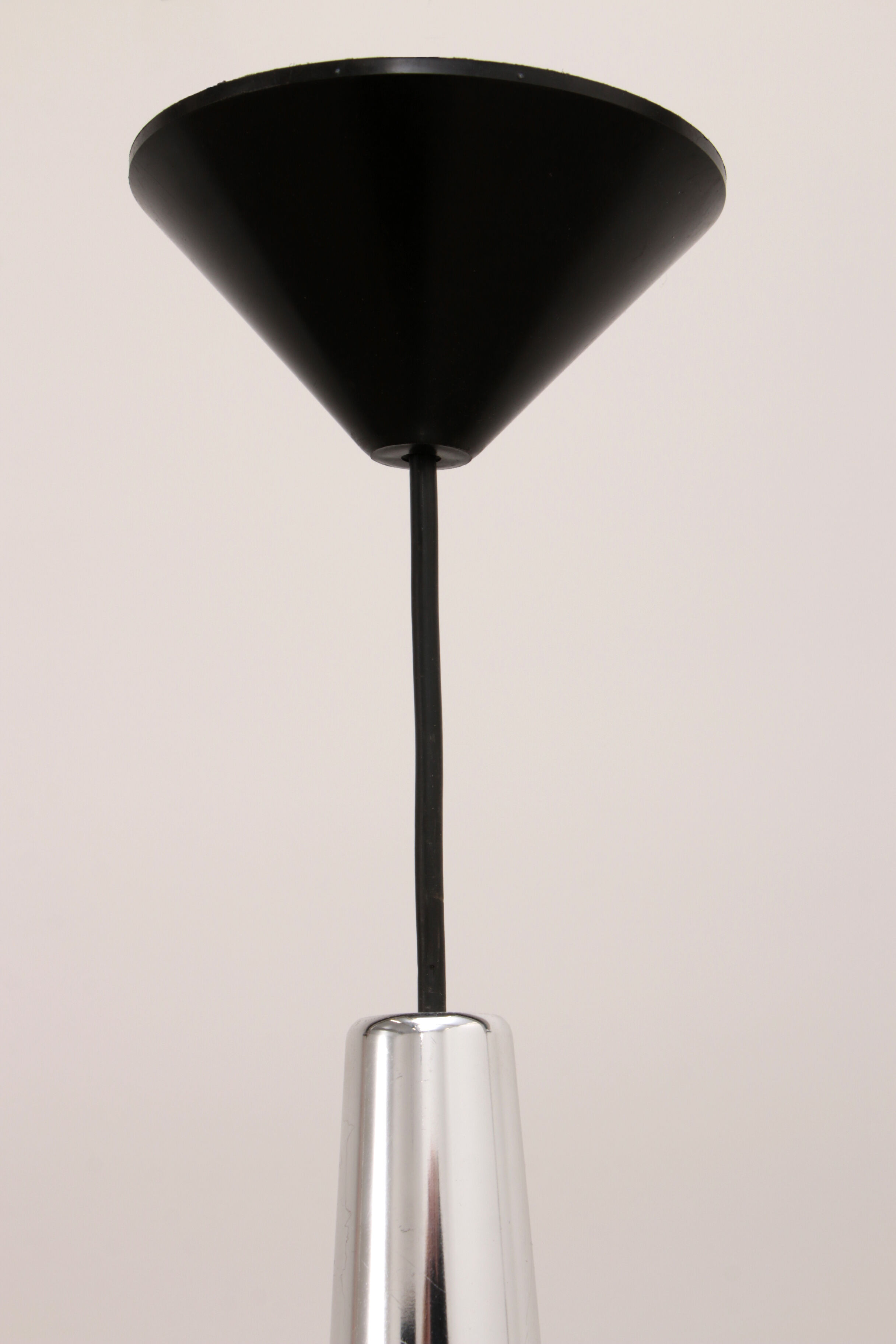 Vintage glass hanging lamp by Peill & Putzler, 1960