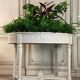 Painted carved wooden planter, circa 1900