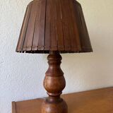 Large teak lamp from the 60s