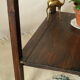 Old country side table in waxed wood