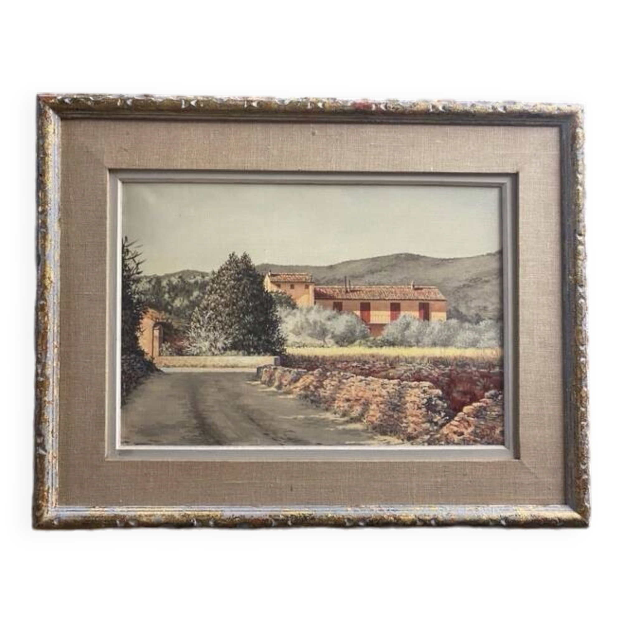 Canvas of Sarazanas, Provençal farmhouse
