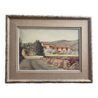 Canvas of Sarazanas, Provençal farmhouse