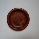 Vintage wooden ashtray, Scandinavian country decorative craft object