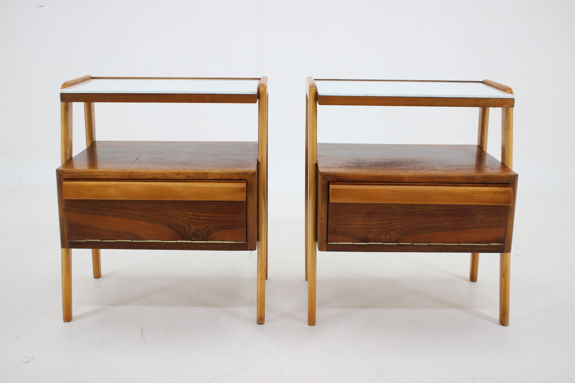 1960s Pair of Bedside Tables by Interier,Czechoslovakia