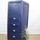 Art deco midnight blue chest of drawers 1950 france