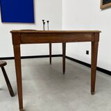 Petite table de ferme ancienne en chêne à 6 pieds