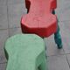 2 anciens tabourets atypiques artisanaux