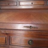 Antique wooden drop-leaf secretary, Louis XVI style.