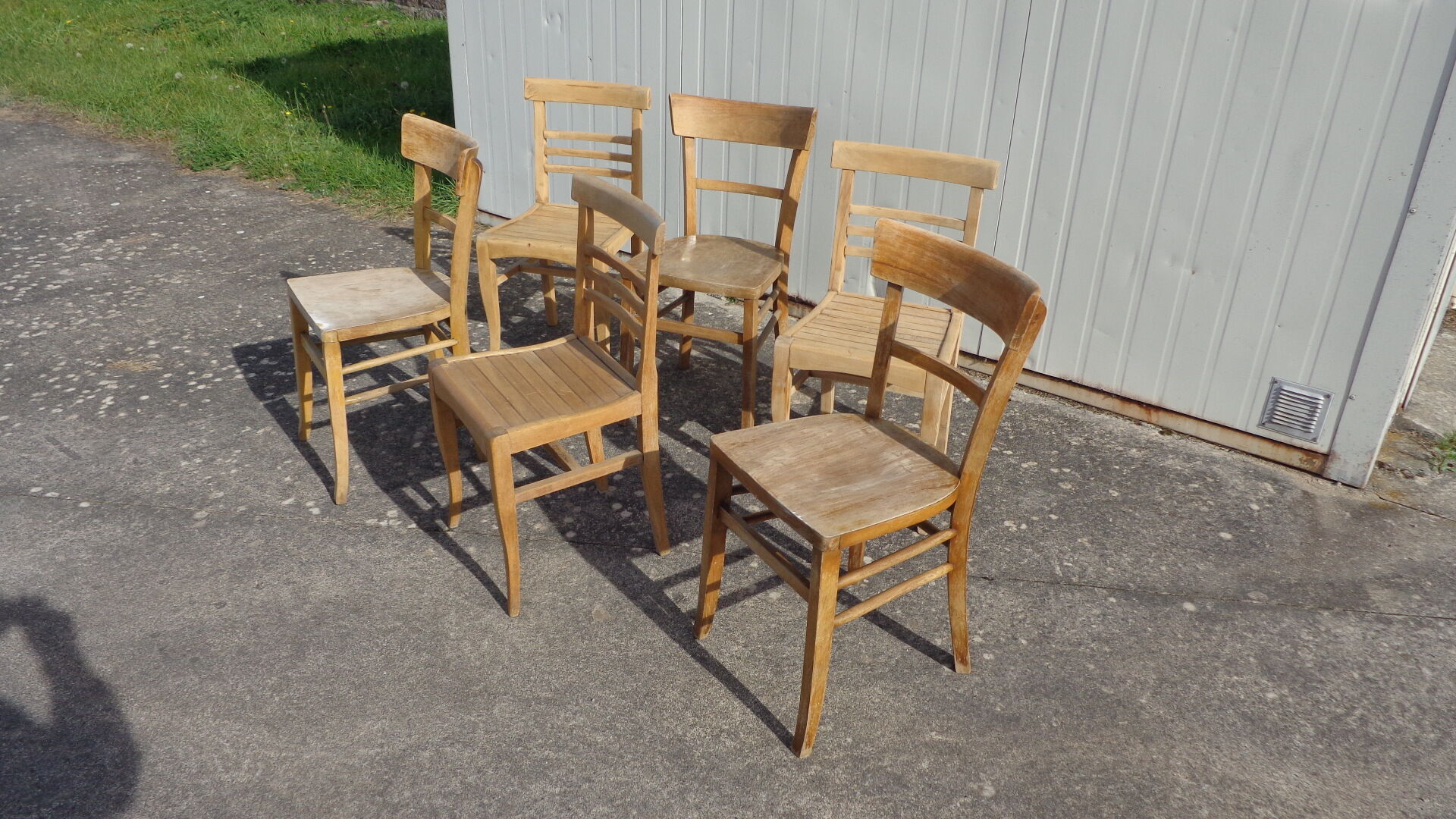 Set de 6 chaises brutes