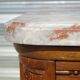 Art Deco walnut sideboard with marble top