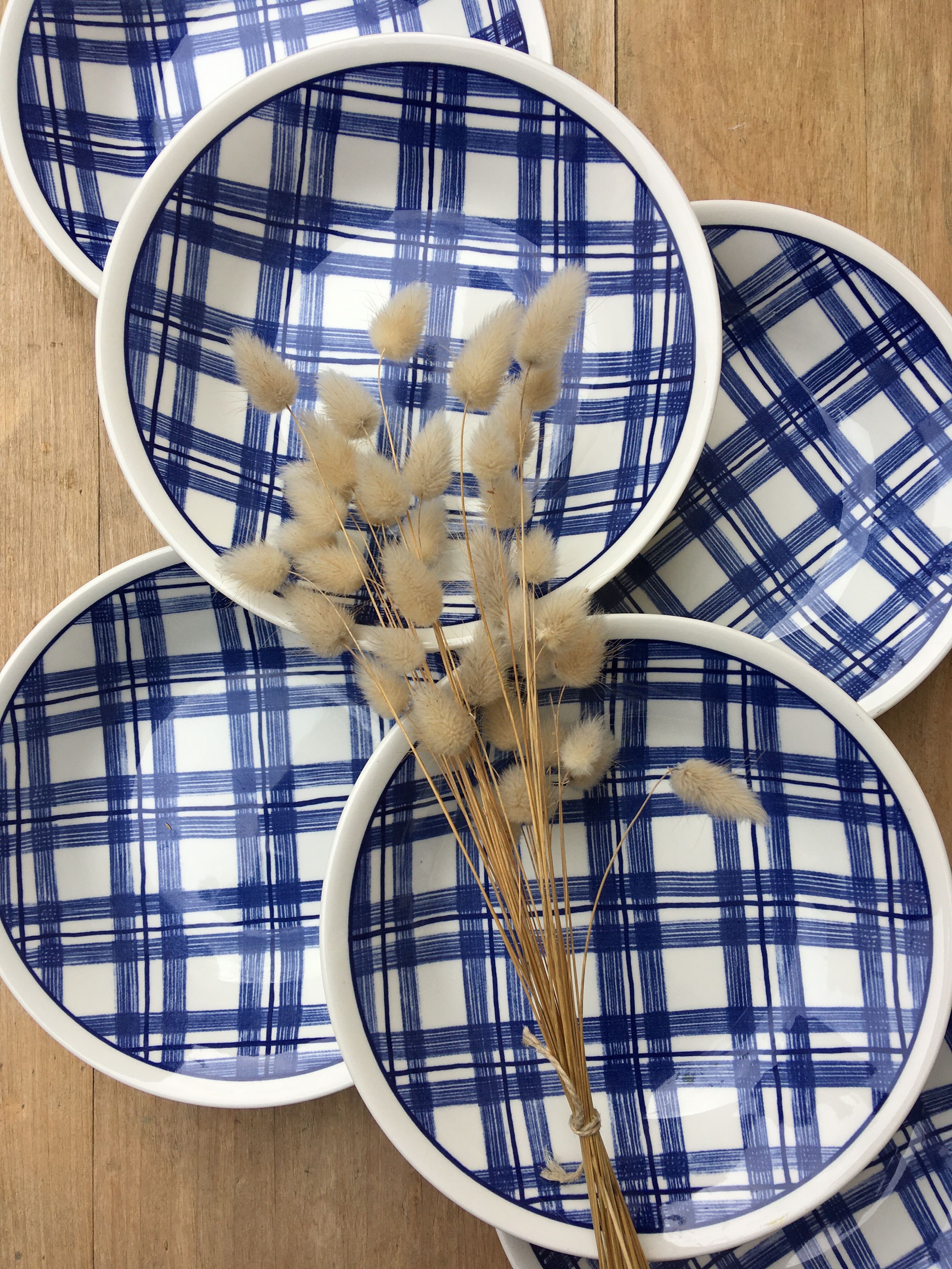 Scottish blue hollow plates