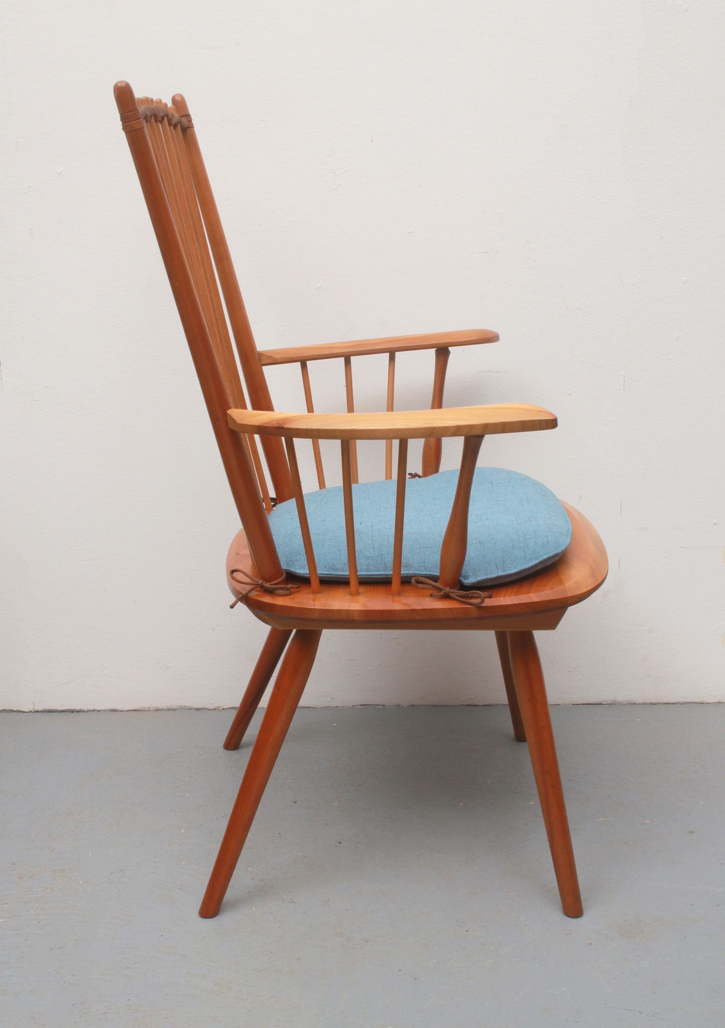 1950s armchair cherrywood, Albert Haberer