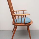 1950s armchair cherrywood, Albert Haberer