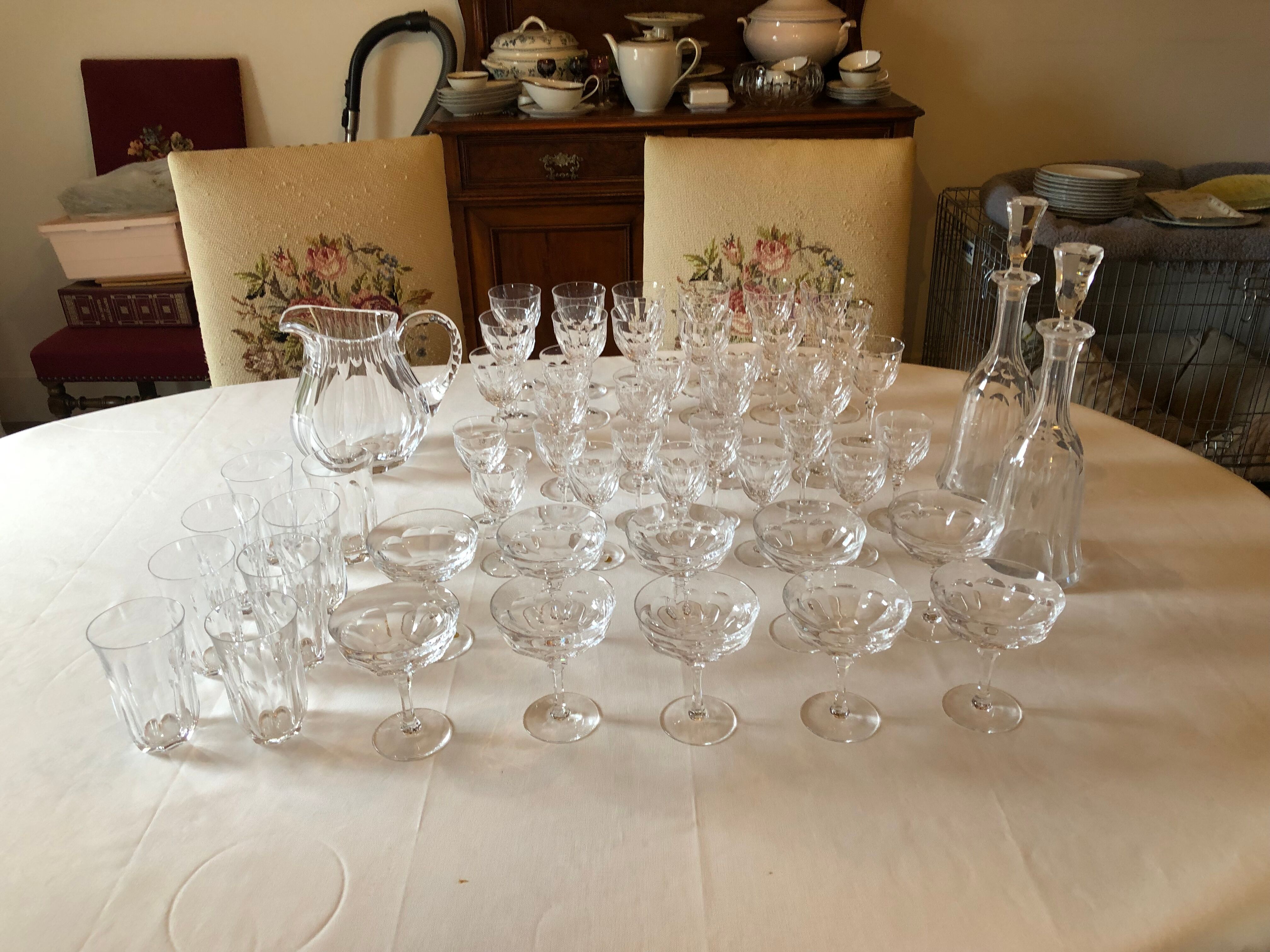 Service of crystal glasses from Wien brand Josephinehütte