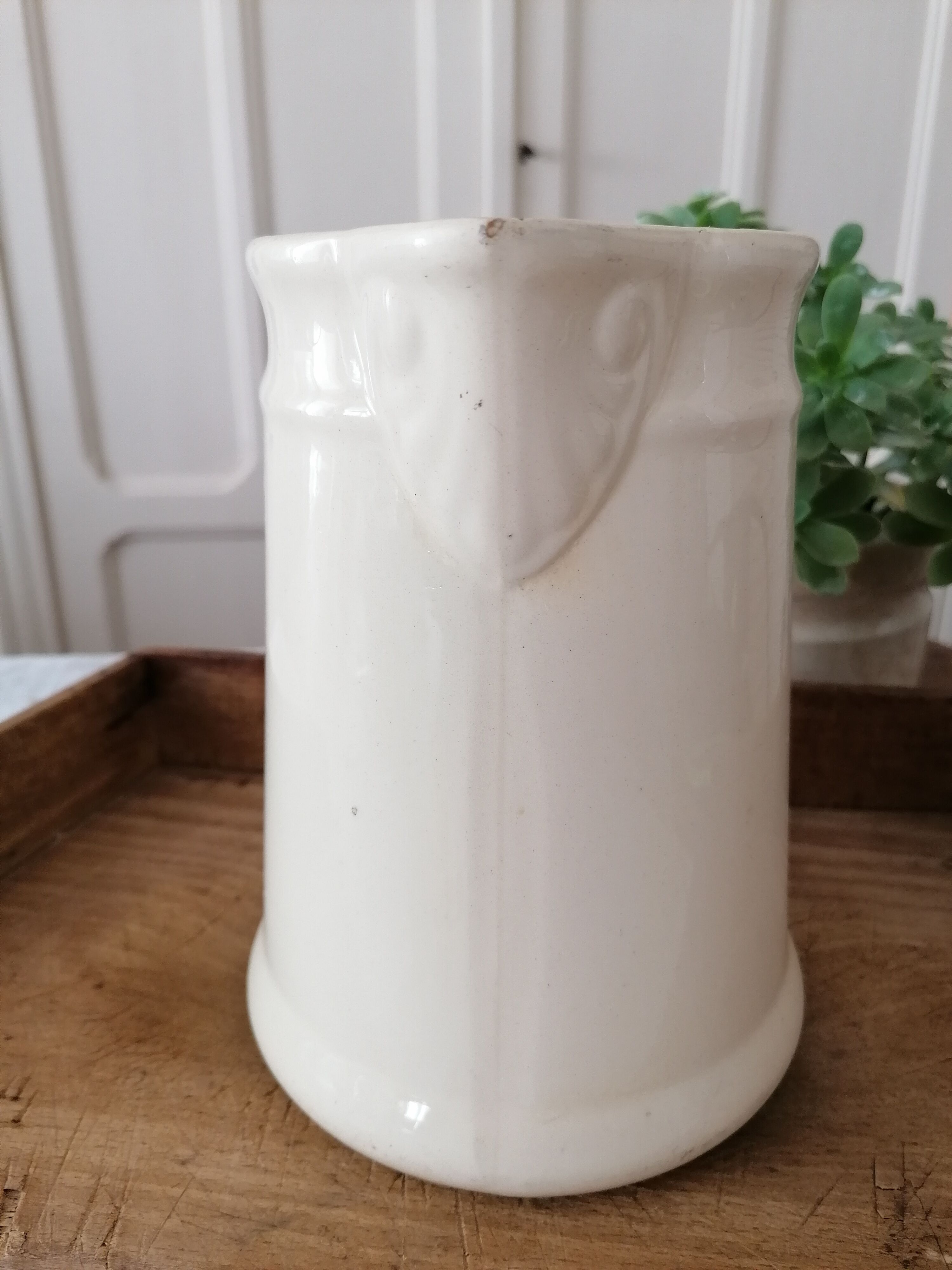 Digoin Sarreguemines earthenware pitcher