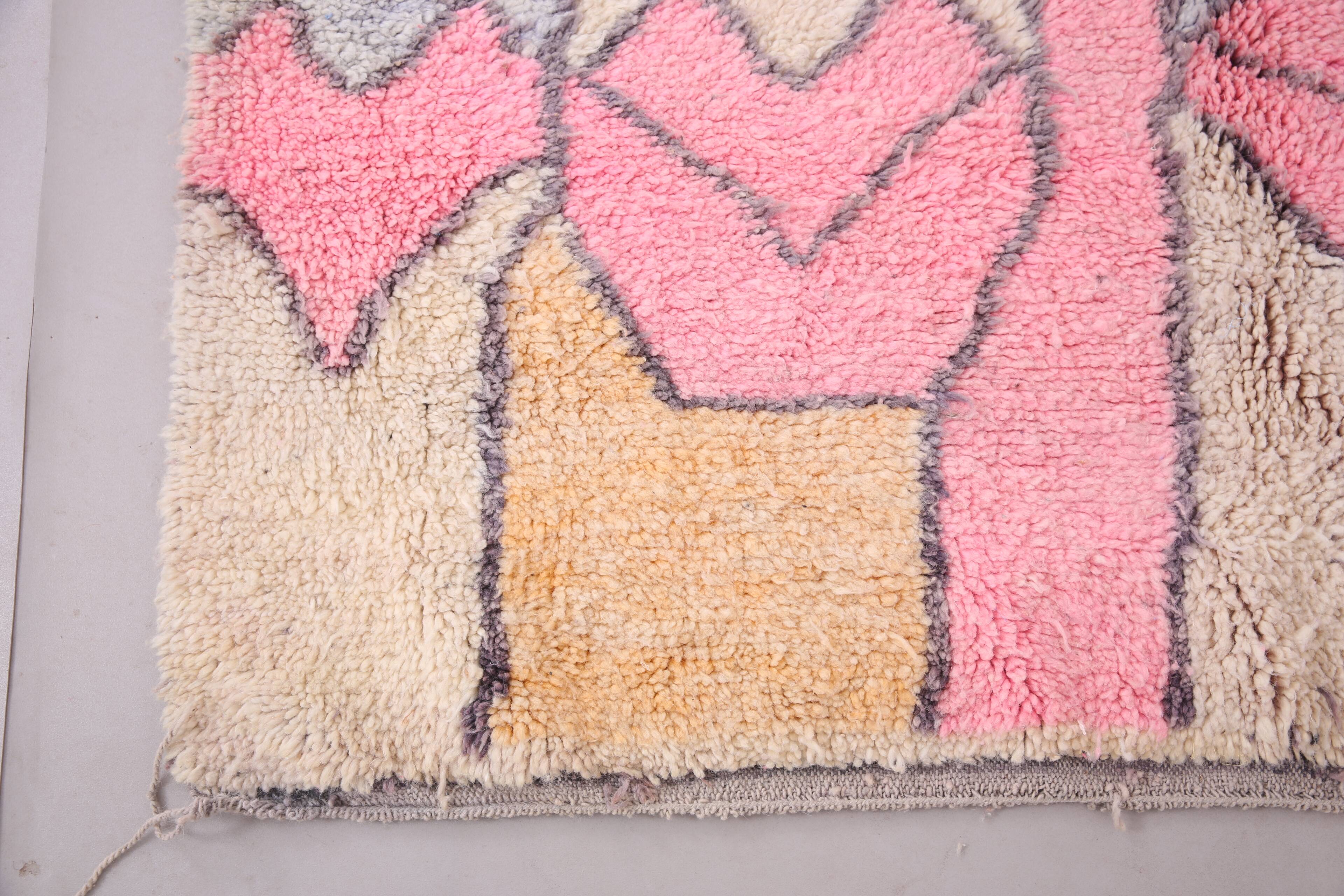 Abstract Moroccan Handmade Rug 175 x 263 cm - Colorful Berber Wool Rug