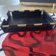 Plateau Bureau style Jacques Adnet Cuir Noir  vintage