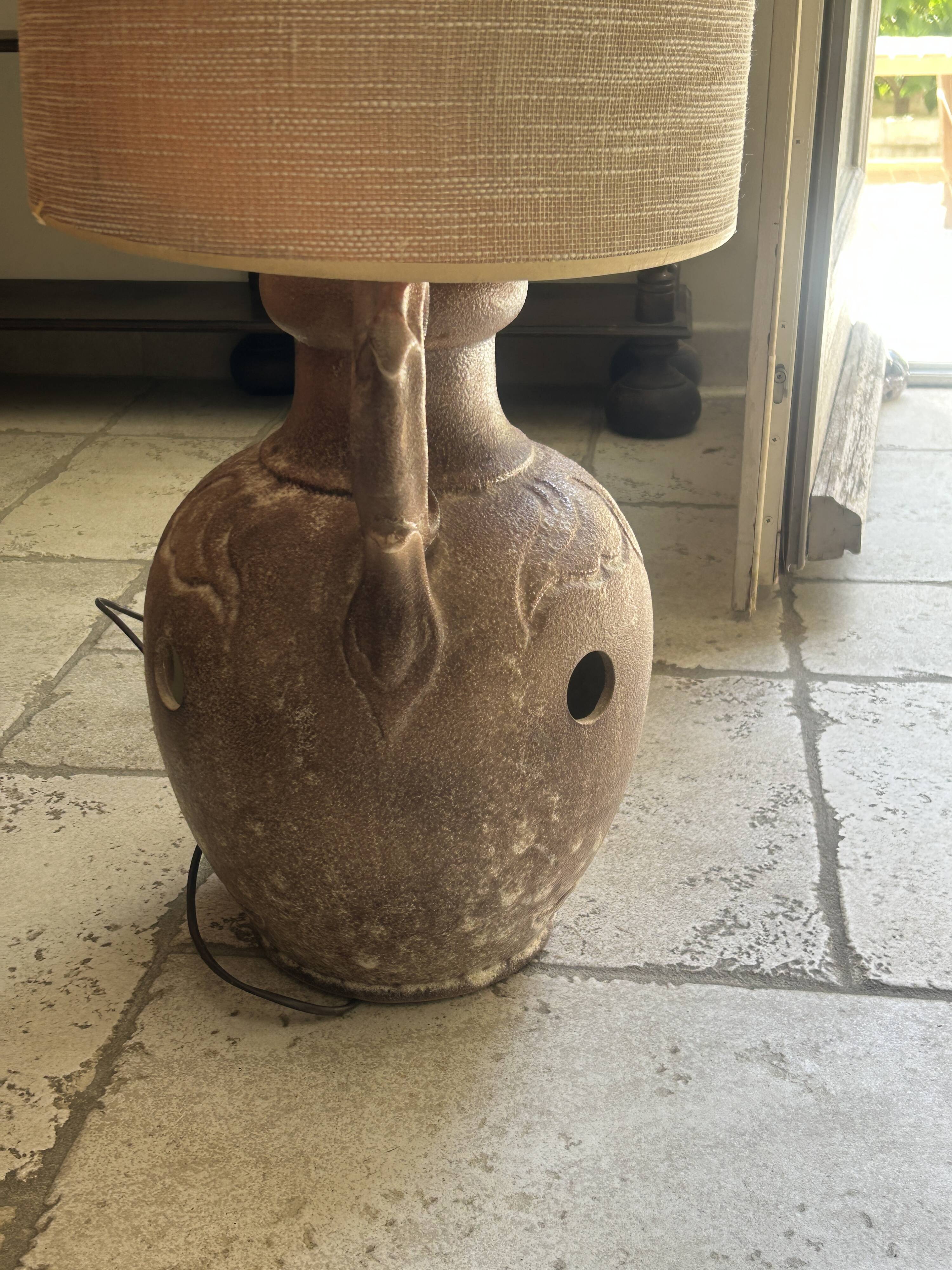 1970s ceramic sun lamp