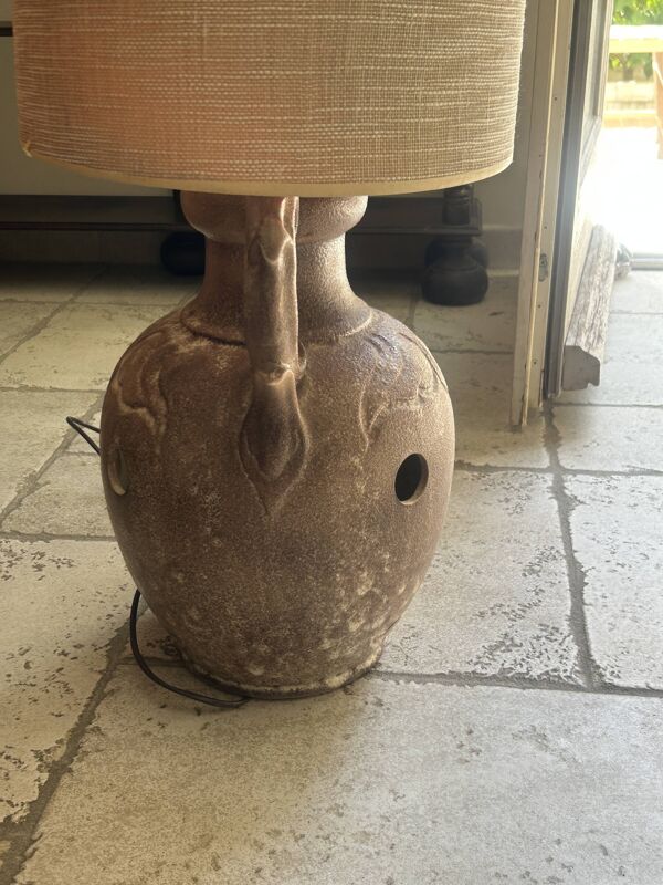 Lampe de sol en céramique 1970