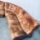 Mid-Century Modern Italian Leather Sectional Sofa by Ipe, Italy, 1970s, Set of 5