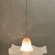 White Murano Glass Pendant Marked La Murrina, Italy, 1980s