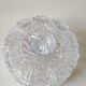 Bonbonnière ronde Cristal Bohème taillé. Motifs étoilés . Diam 15 cm