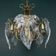 Murano Ice glass ceiling light, Italy, 1970s