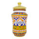 Old apothecary pot, Capsicum ceramic medicine jar. Year 70 80